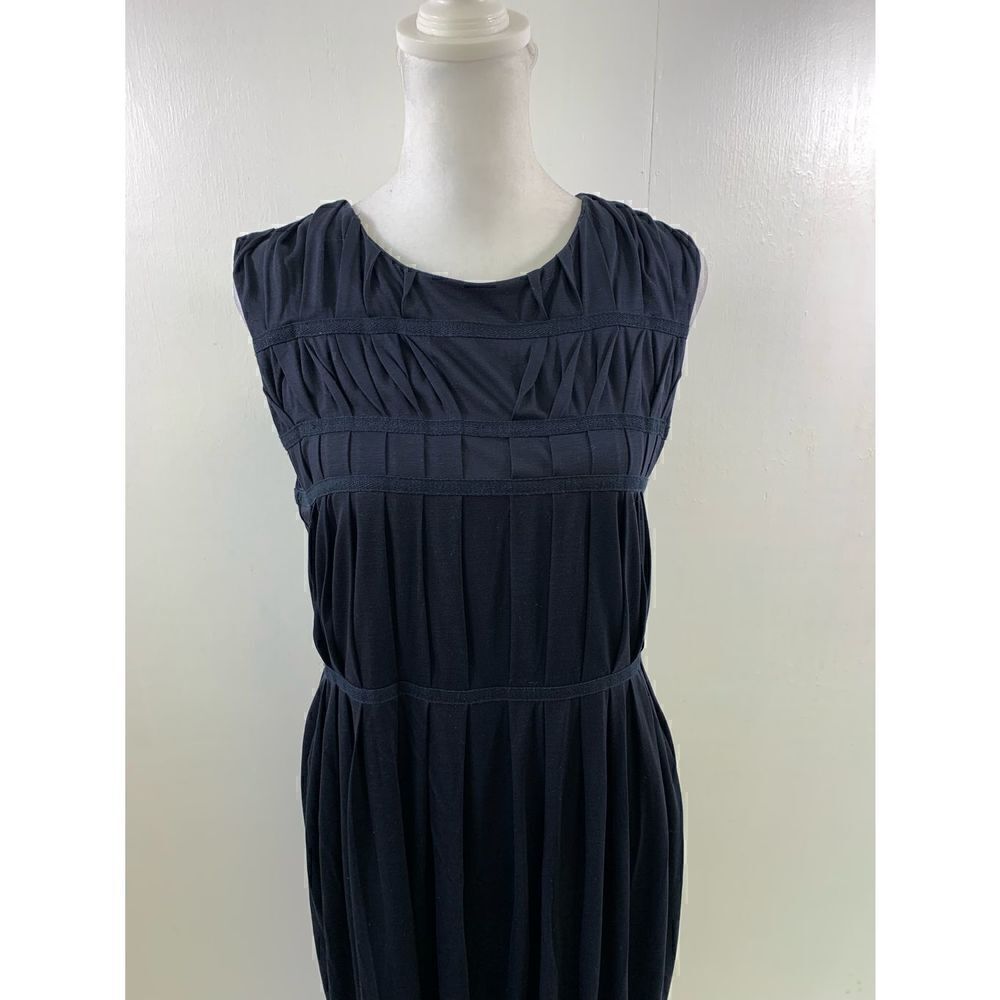 Rodier Navy Lyocell Dress Size 6 - Picture 3 of 12